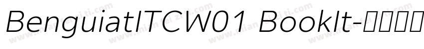 BenguiatITCW01 BookIt字体转换